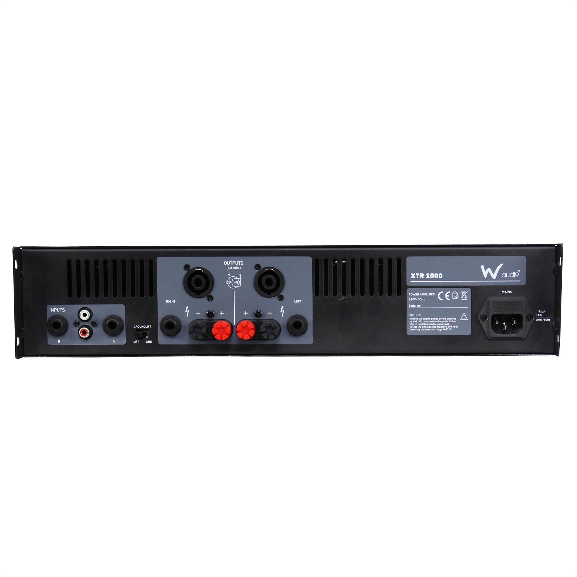 W-Audio XTR-1500 Power Amplifer - DY Pro Audio