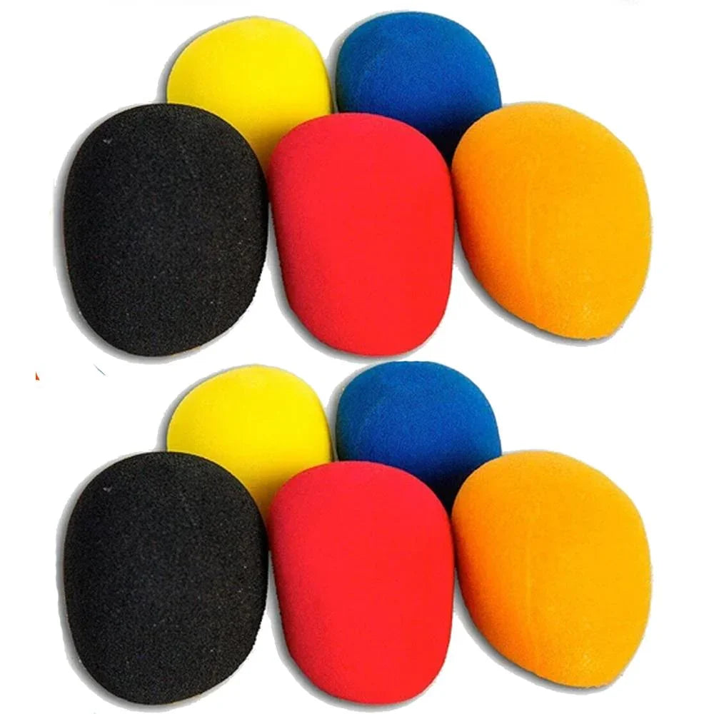 10 Pack Mix Colours Handheld Microphone Karaoke DJ Windshield Sponge Foam | 2 x - DY Pro Audio