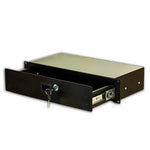 19" 2u 372mm Locking Rack Drawers - DY Pro Audio
