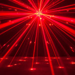 2 x ADJ STARBURST Rotating Retro Party Mirror Ball LED UV DJ Club & DMX Leads - DY Pro Audio