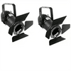 2 x Black Pulse PAR16 Birdie Can 230v Parcan Lantern DJ Spotlight WITH BARN DOORS