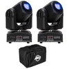 2 x Eliminator Lighting Stinger Spot 30 Moving Head With DMX Cable