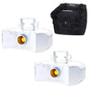 2 x Equinox Helix XP 150w Gobo Flower White with Carry Bag
