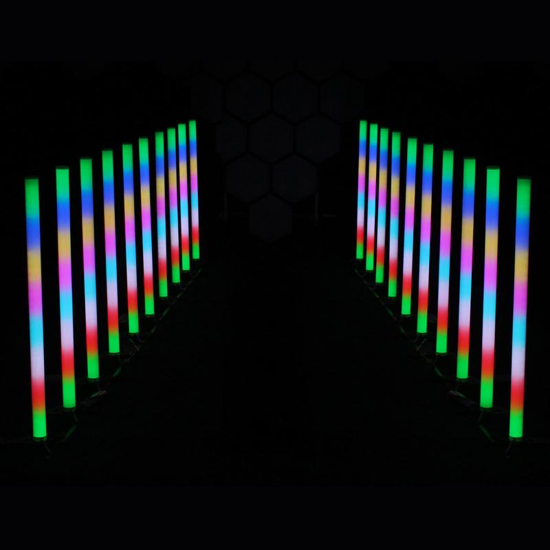 2 x Equinox Pulse Tube Lithium Colour Changing Tube - DY Pro Audio