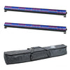 2 x Equinox Spectra Strobe Batten with Floor Carry Bag