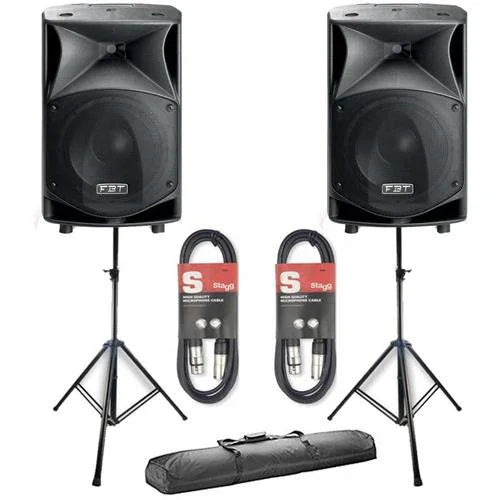 2 x FBT JMaxX 112A With Stands & Cables - DY Pro Audio