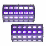 2 x Ibiza LED-UV24 UV LED Flood Light - DY Pro Audio
