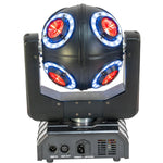 2 x Ibiza SATURNE 8 x 10w 4 in 1 RGBW Moving Head - DY Pro Audio