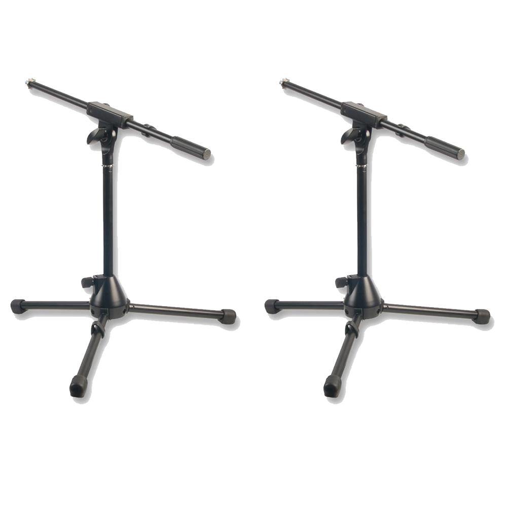2 x Low Boom Microphone Stand - DY Pro Audio