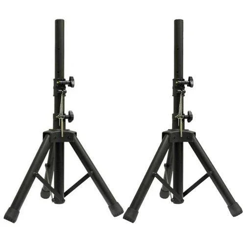 2 x NJS Short Adjustable Aluminium Speaker Stand 35mm PA DJ Event Party Disco - DY Pro Audio