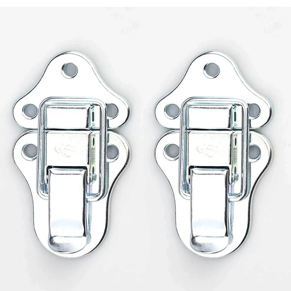 2 x Penn Elcom Medium Catch Drawbolt Flight Case Latch Nickel (Pair)
