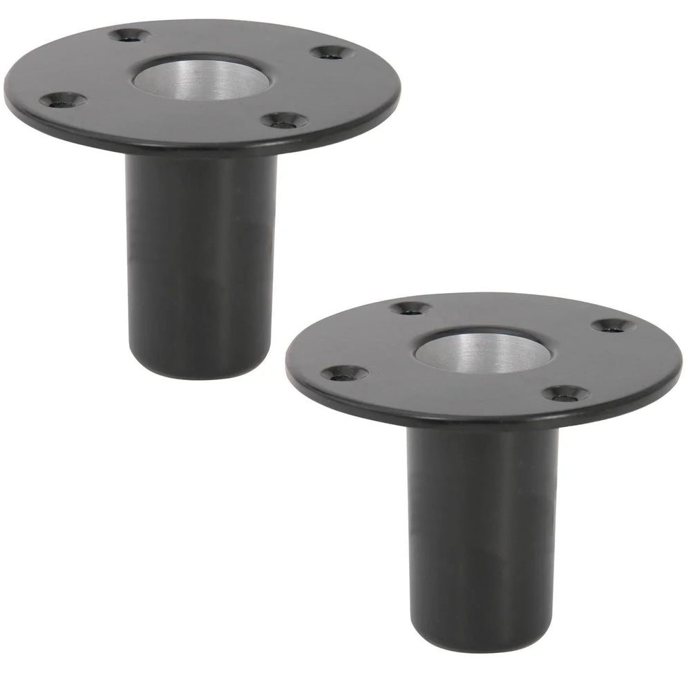 2 x QTX Aluminium 35MM Internal Top Hat Fitting - DY Pro Audio