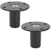 2 x QTX Aluminium 35MM Internal Top Hat Fitting - DY Pro Audio