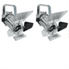 2 x Silver Pulse PAR16 Birdie Can 230v Parcan Lantern Spotlight With Barn Doors