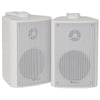 2x Adastra White Wall Mountable Surround Sound Home Audio Hi-Fi Speakers 60W - DY Pro Audio