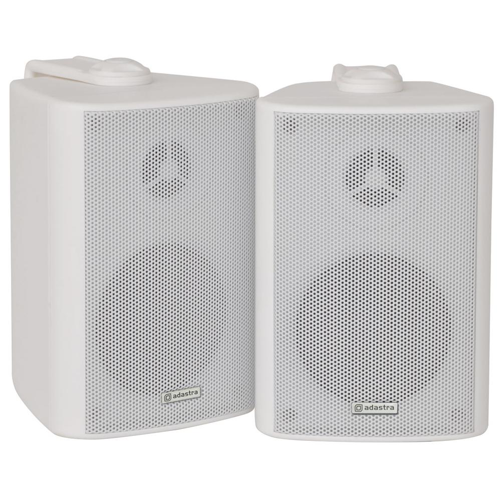 2x Adastra White Wall Mountable Surround Sound Home Audio Hi-Fi Speakers 60W - DY Pro Audio