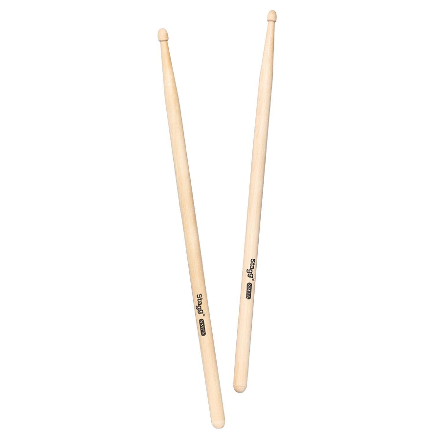 3 x Stagg SM7A Maple Wooden Drum Sticks - DY Pro Audio
