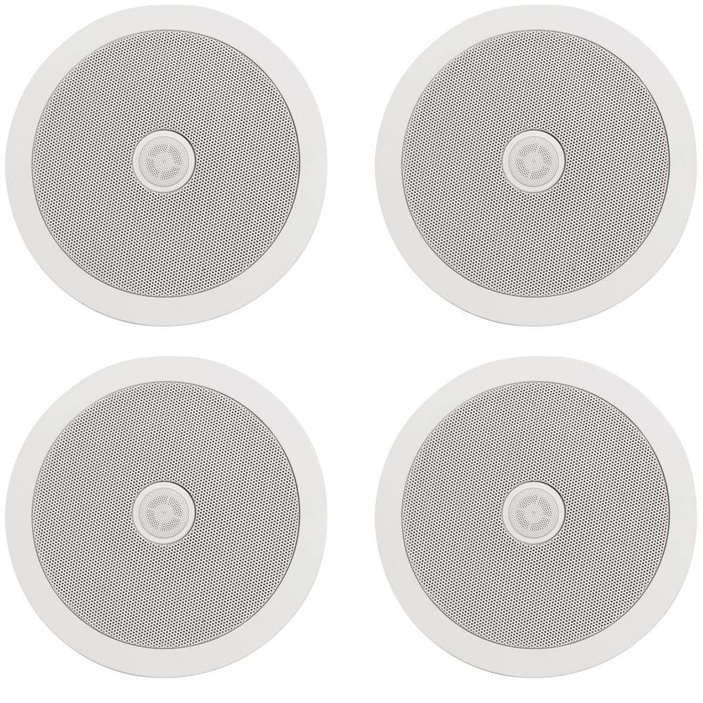 4 X Adastra 6.5" Ceiling Speaker With Directional High Frequency Tweeter - DY Pro Audio