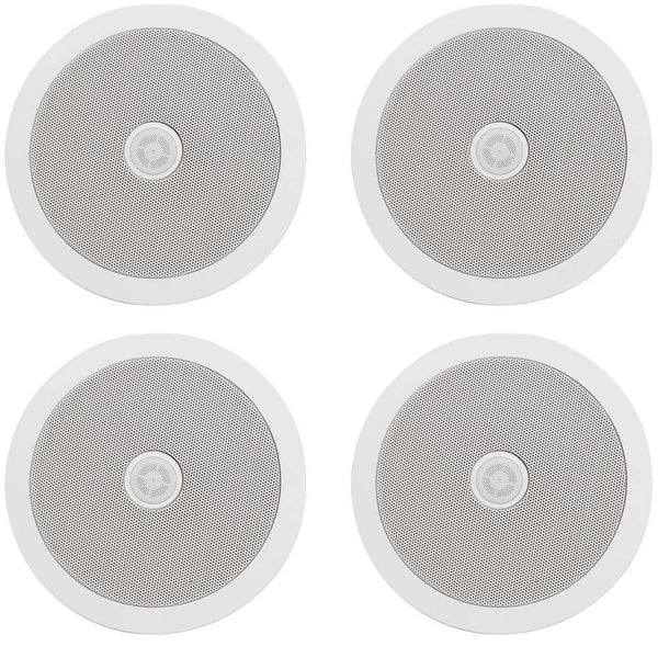 4 X Adastra 6.5" Ceiling Speaker With Directional High Frequency Tweeter - DY Pro Audio