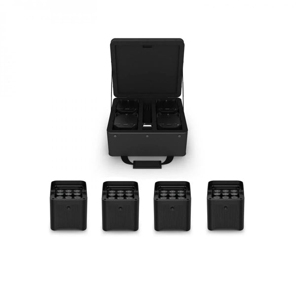 4 x Chauvet DJ Freedom Par Q9 with Carry Bag