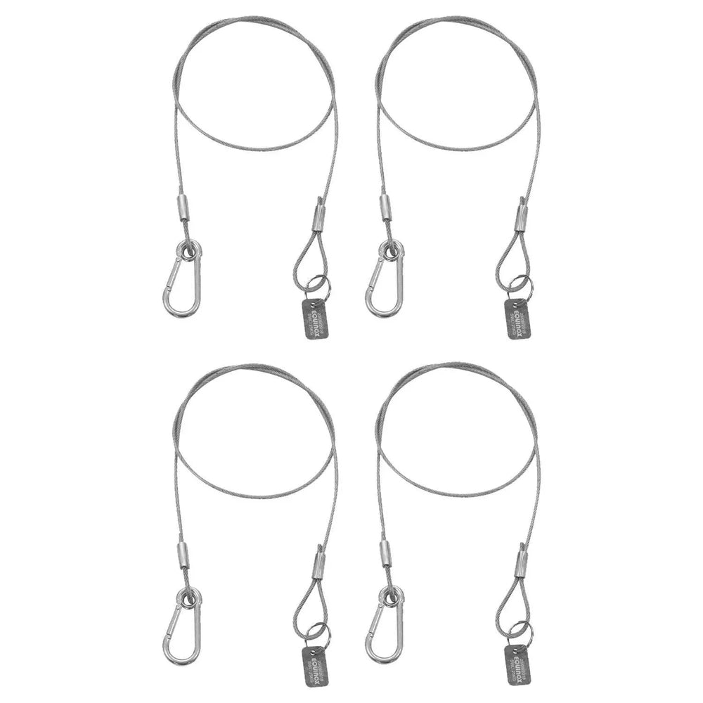 4 x Equinox 75cm PVC Coated Safety Wire - DY Pro Audio