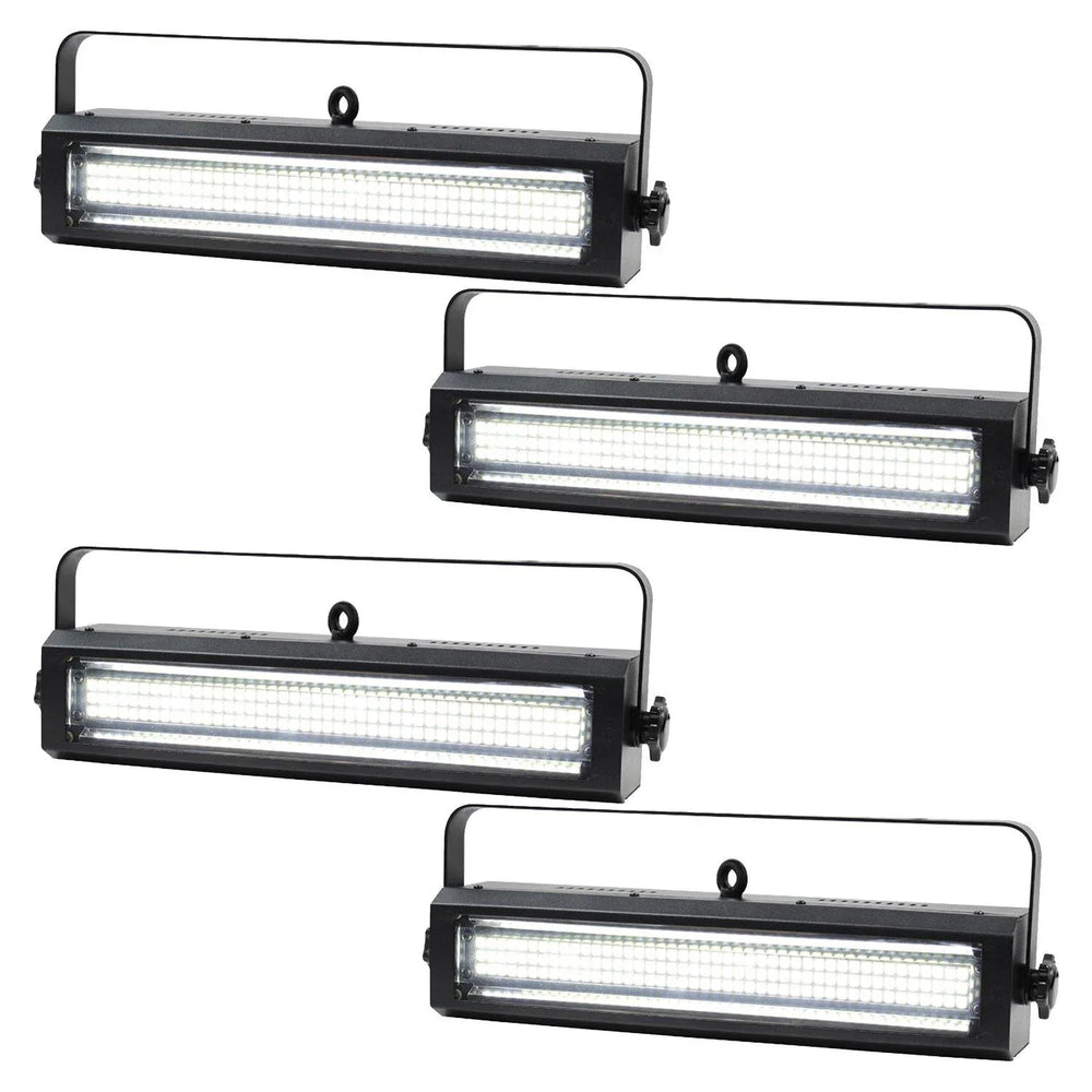 4 x Equinox Blitzer II LED Strobe White - DY Pro Audio
