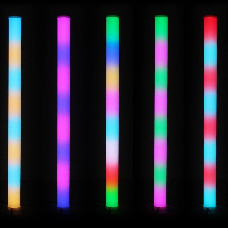 4 x Equinox Pulse Tube Lithium Colour Changing Tube - DY Pro Audio