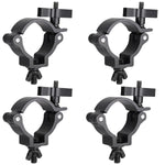 4 x Equinox TC 50B PRO Aluminium 50kg Black Half Coupler - DY Pro Audio
