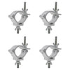 4 x Equinox TC25S Aluminium 25kg Silver Half Coupler (35 - 38mm)
