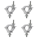 4 x Equinox TC25S Aluminium 25kg Silver Half Coupler (35-38mm) - DY Pro Audio