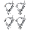 4 x Global Truss Narrow Half Coupler Silver (812)