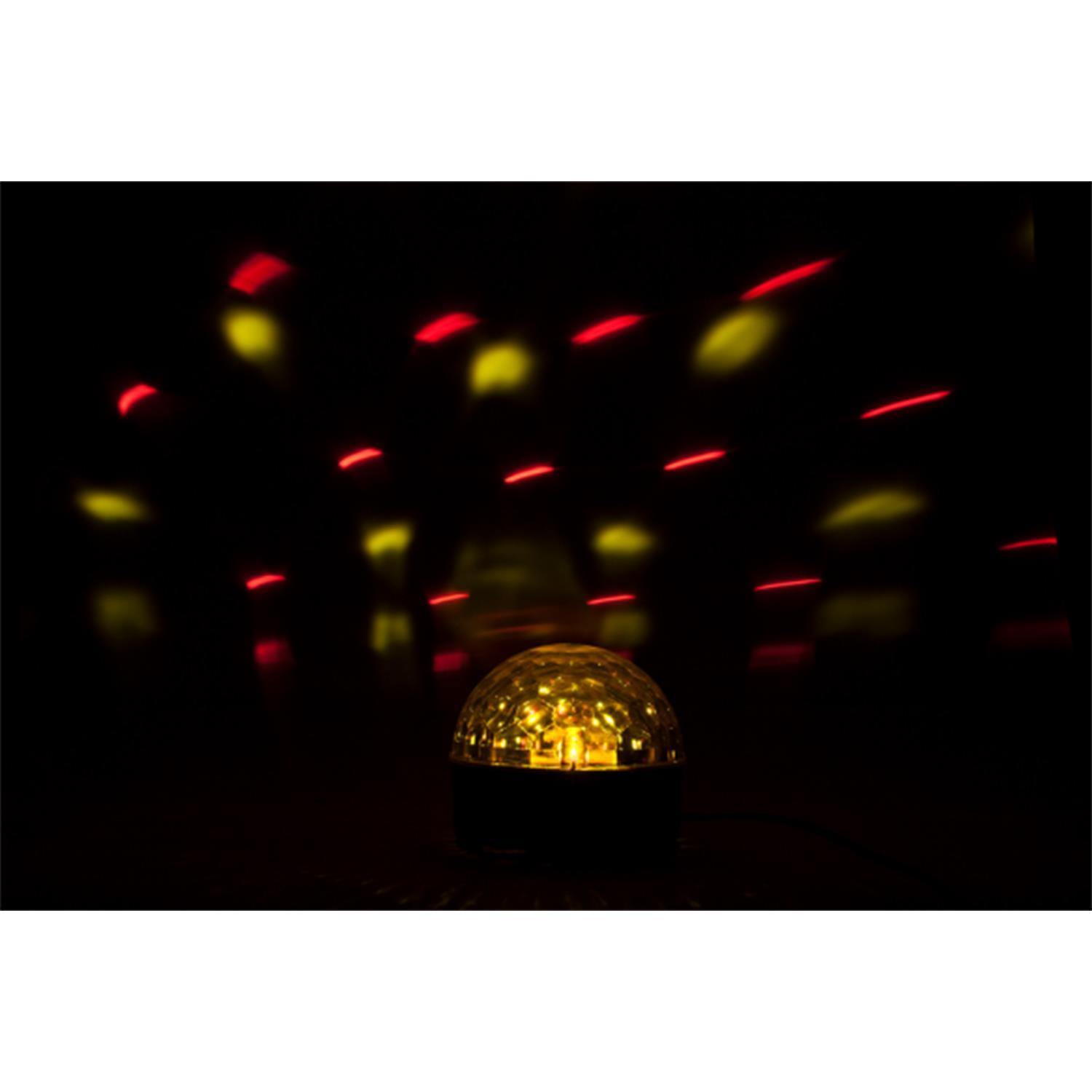 4 x Ibiza Light Astro 6 RGBWAV LED Mirrorball Light - DY Pro Audio
