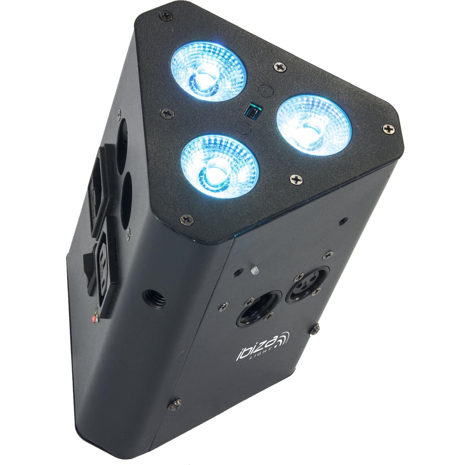 4 x Ibiza Light Par-Truss-Bat Par Can Uplighter with Battery - DY Pro Audio