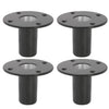 4 x QTX Aluminium Internal Top Hat Fitting