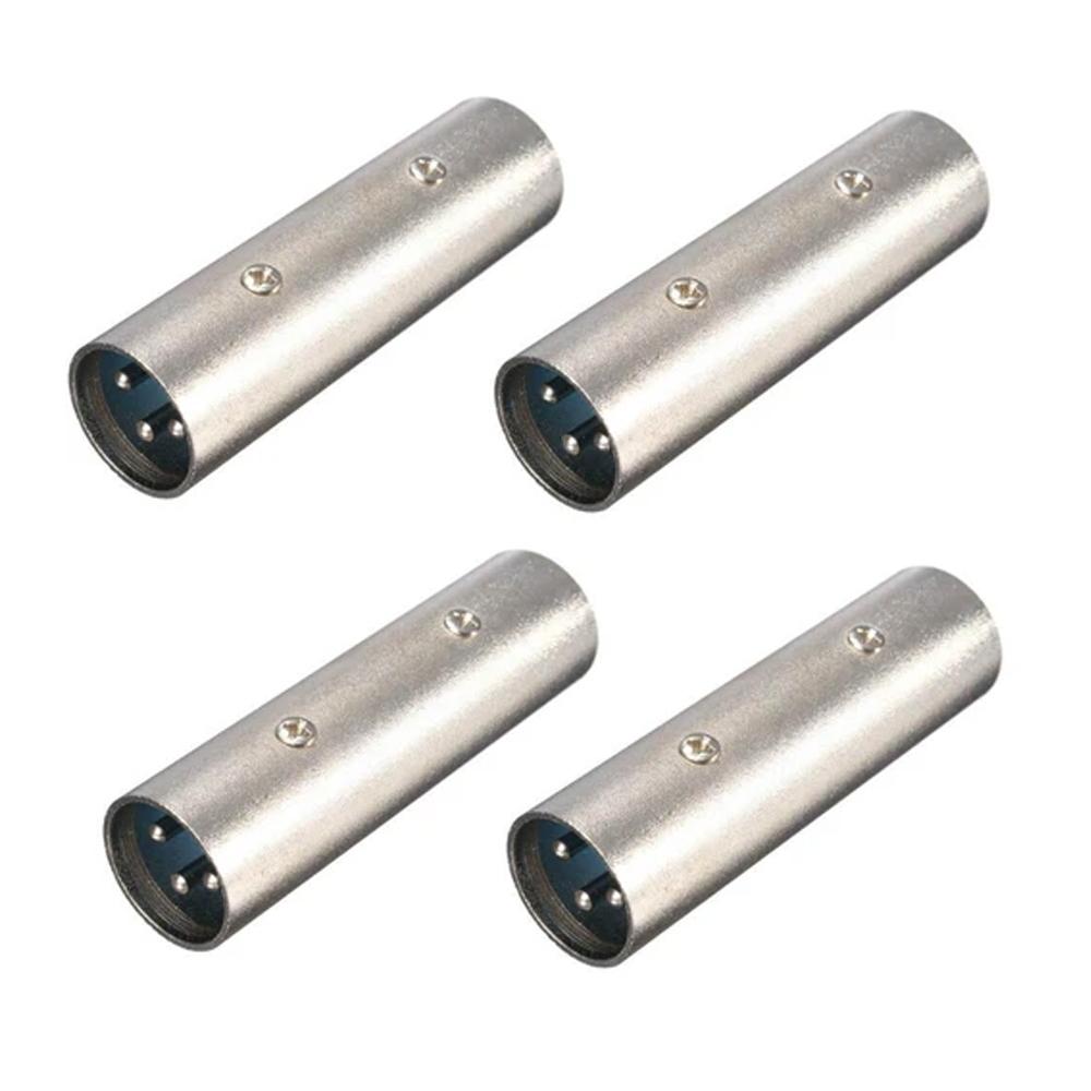 4 x XLR Male to Female Coupler Connecter Joiner - DY Pro Audio