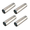 4 x XLR Male to Female Coupler Connecter Joiner - DY Pro Audio
