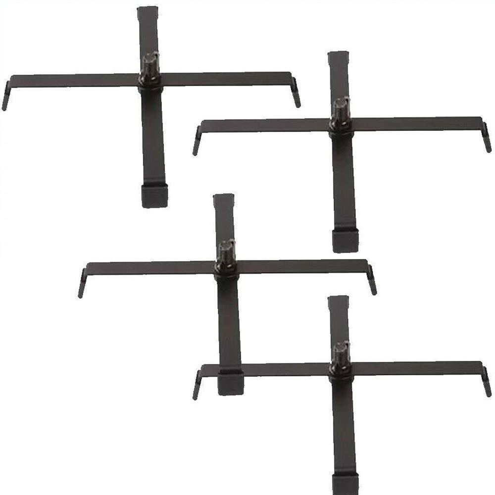 4x Universal Floor Stand Mount Base Par Can Uplighting Lighting Screen Par Can - DY Pro Audio
