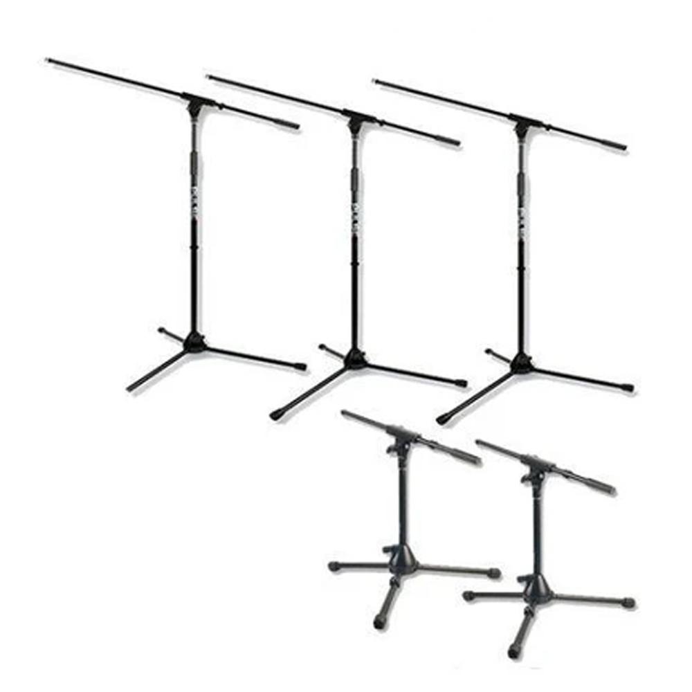 5 x Microphone Mic Boom Stand Bundle | 3 Boom Stands | 2 Short Boom Mic Stands - DY Pro Audio