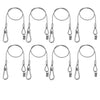 8 X Equinox 75cm PVC Coated Safety Wire 50kg - DY Pro Audio