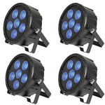8 x QTX PAR180 RGB 180W COB High Powered LED DJ DMX Par Can Light - DY Pro Audio