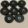 8 x Tapered Rubber Cabinet Feet 38mm x 13mm with Steel Washers
