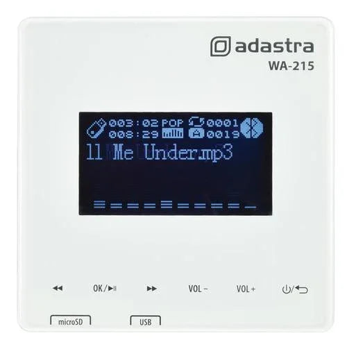 Adastra WA-215 Wall Mount Amplifier Media Player with Bluetooth - DY Pro Audio