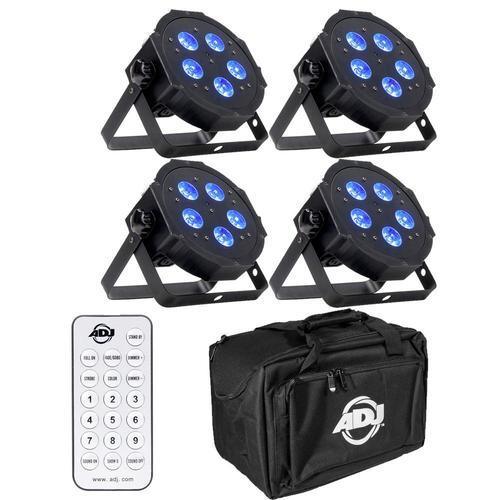ADJ 4 x Mega HEX Pars & Bag Bundle - DY Pro Audio