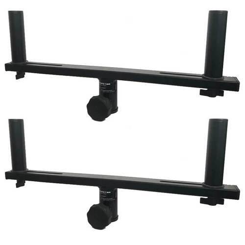 Adjustable Dual Stand Extensions T-Bar adaptor for 35mm Speaker Stands - DY Pro Audio