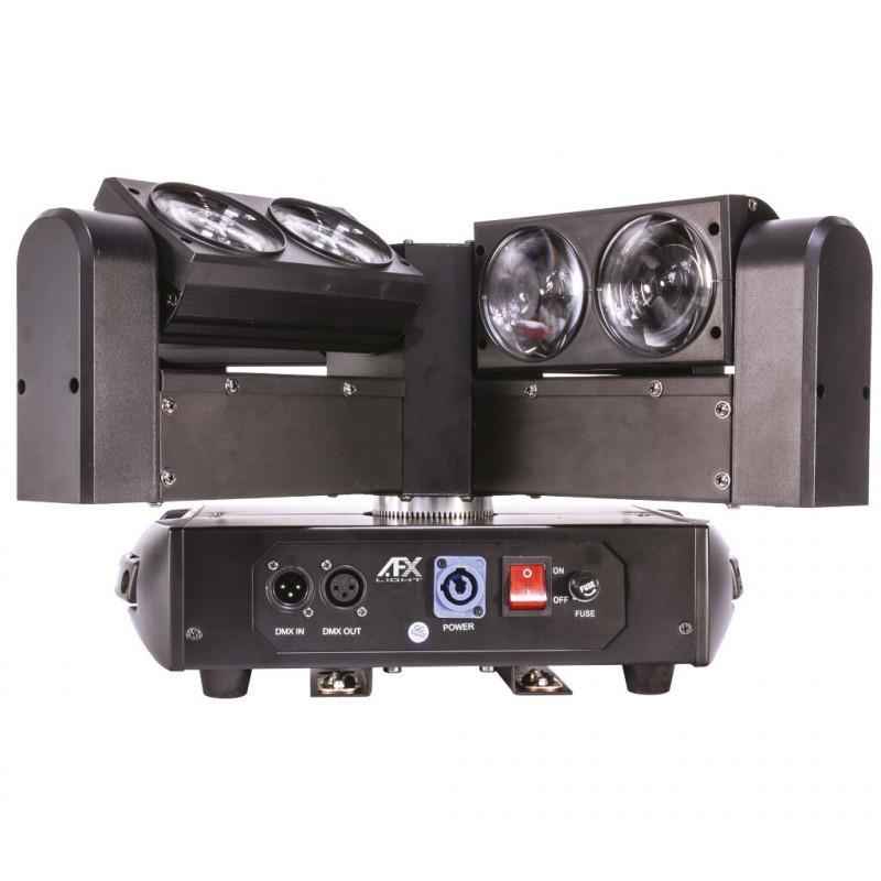 AFX BLADE8-FX 4-Head Beam 8 x 12W RGBW Moving Head - DY Pro Audio