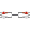 AV:Link Twin RCA Phono to twin RCA Phono Cable with Ground Wire 1.2m