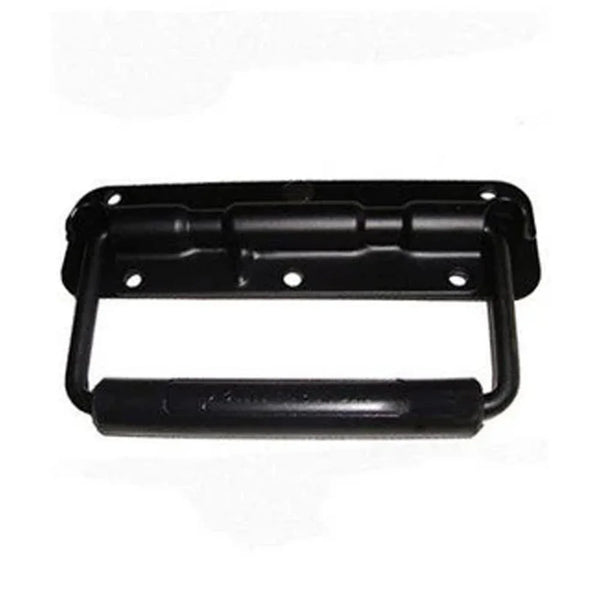 Black Spring Loaded Drop Handle Rubber Handle - Speaker Cabinet, Flight Cases - DY Pro Audio
