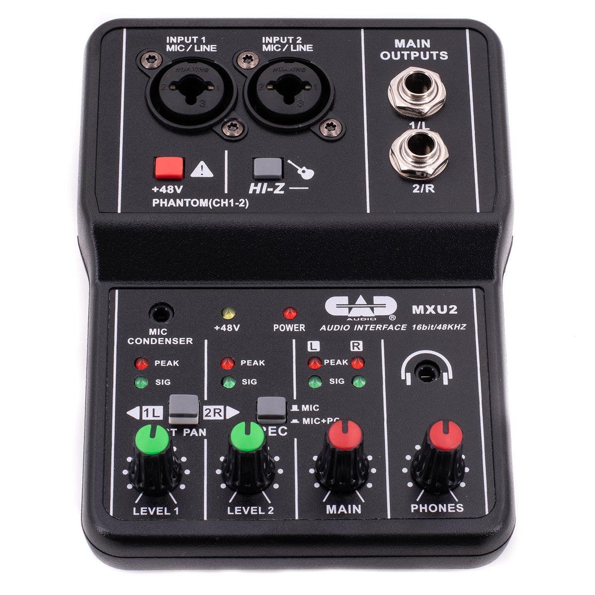 CAD 2 Channel Mixer with Phantom Power - DY Pro Audio