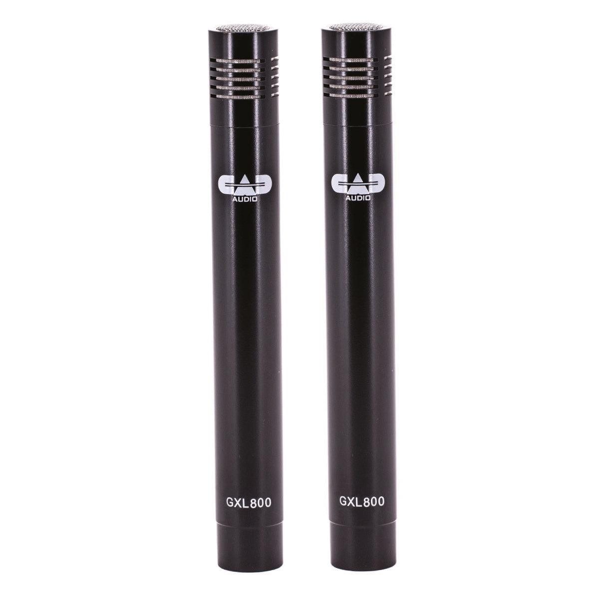 CAD GXL 800 Small Diaphragm Pencil Condenser Microphone ~ Pair, Black - DY Pro Audio