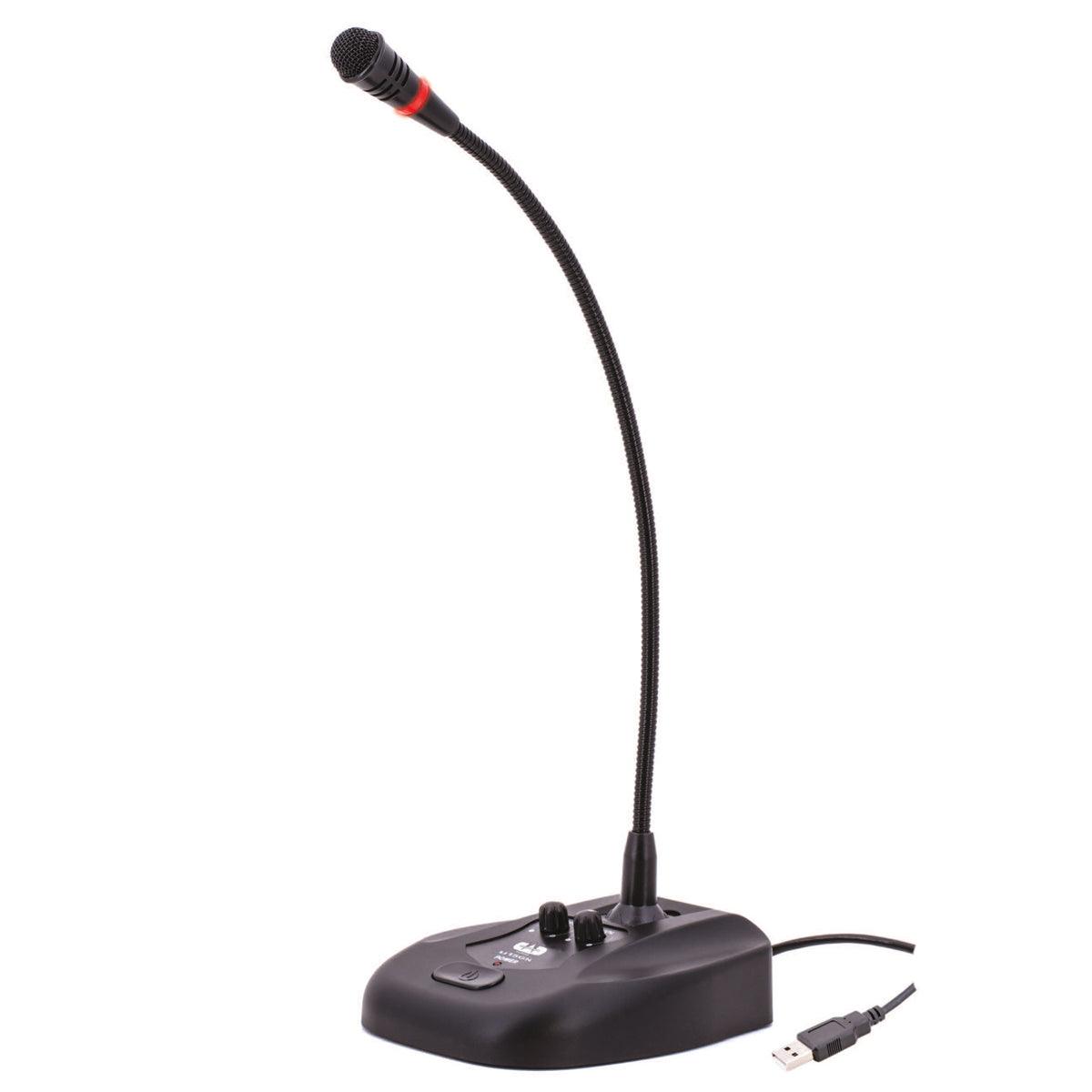 CAD USB Condenser Gooseneck Microphone ~ Black - DY Pro Audio